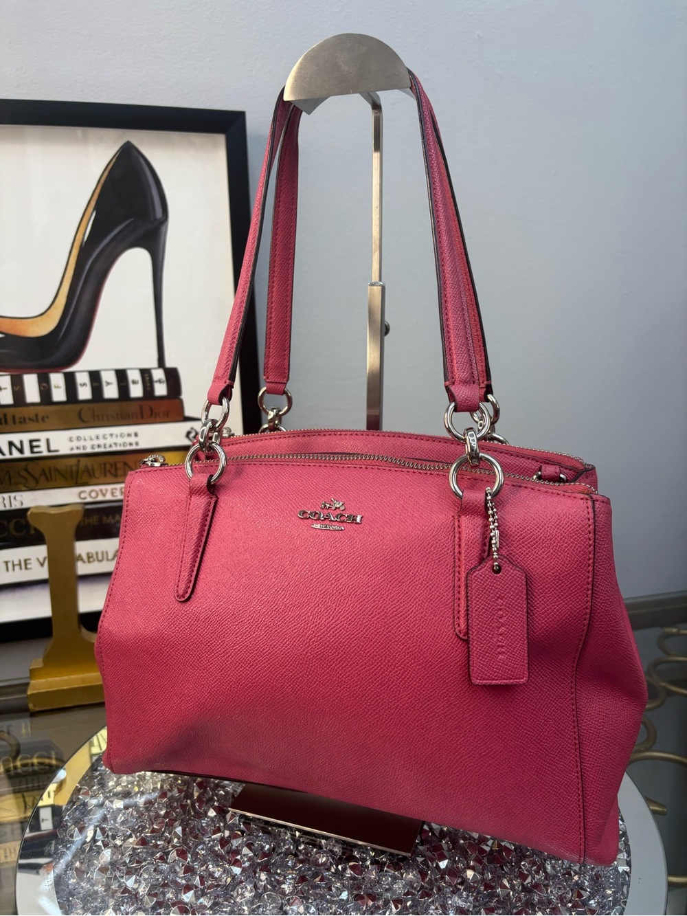Coach 2016 Christie Carryall in Crossgrain Leather